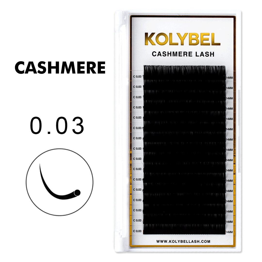 Wholesale Cashmere Lash Extensions 0.03mm(16Rows)-kolybel