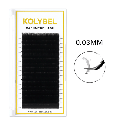 Wholesale Cashmere Lash Extensions 0.03mm(16Rows)-kolybel