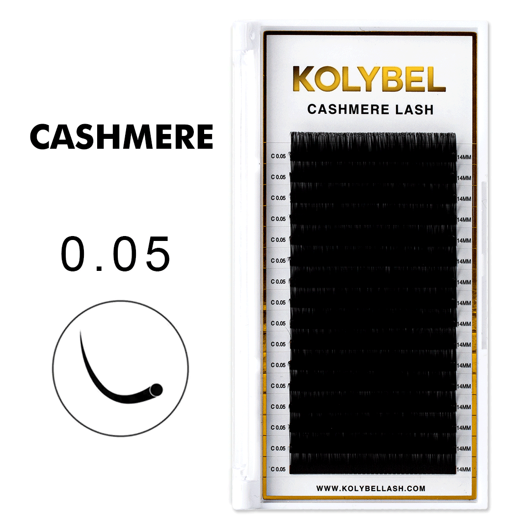 Wholesale Cashmere Lash Extensions 0.05mm(16Rows)-kolybel