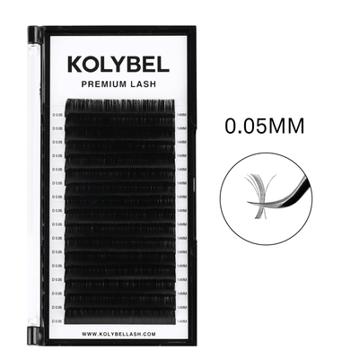 Premium Lash Extensions 0.05mm(16Rows)-kolybel