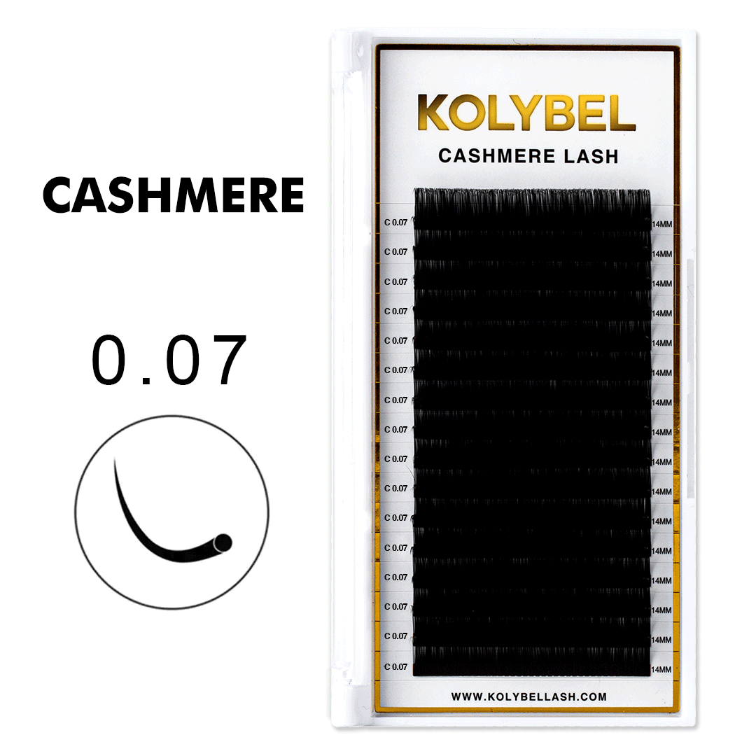 Wholesale Cashmere Lash Extensions 0.07mm(16Rows)-kolybel