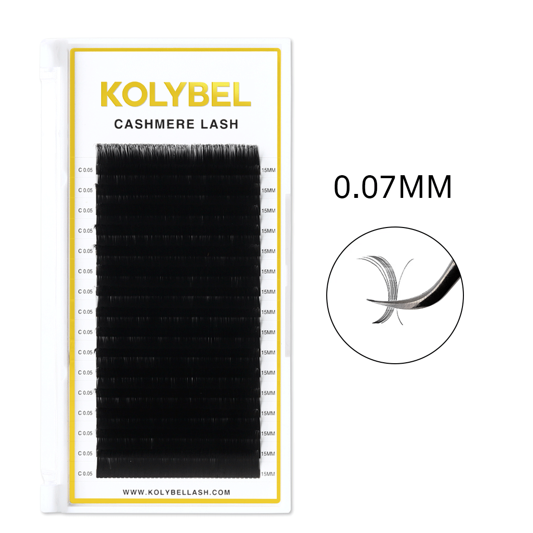 Cashmere Lash Extensions 0.07mm(16Rows)-kolybel