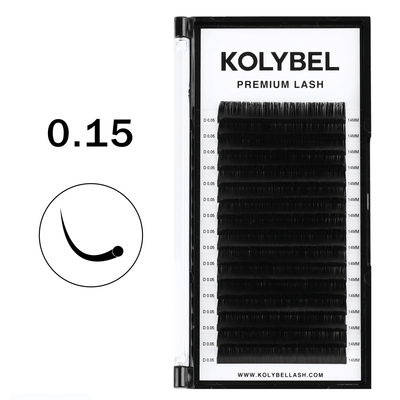 Premium Lash Extensions 0.15mm(16Rows)-kolybel