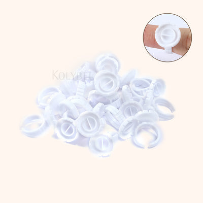 Round-shaped Disposable Glue Finger Ring Cup(100pcs)