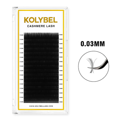 Cashmere Lash Extensions 0.03mm(16Rows)-kolybel