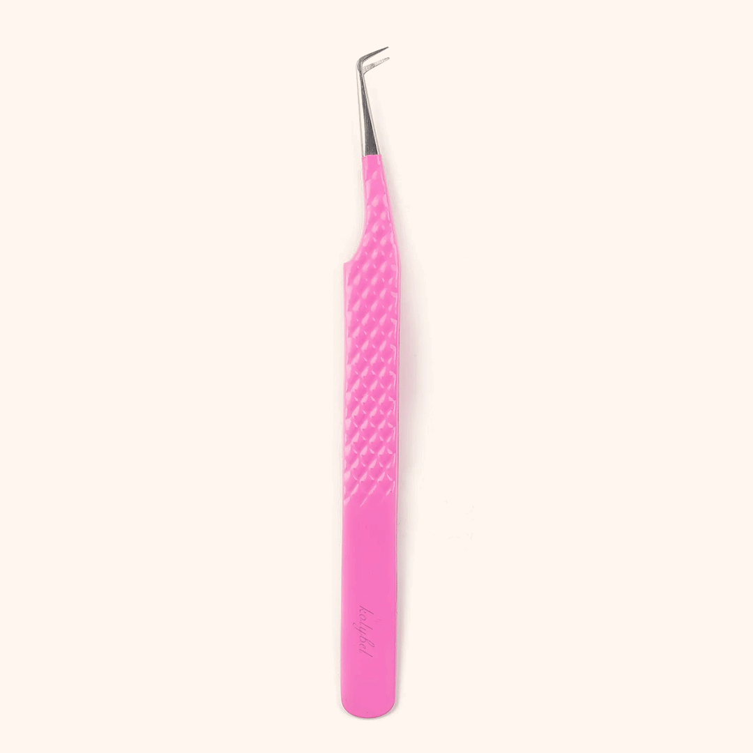 KP-04 Pink Tweezers For Eyelash Extension