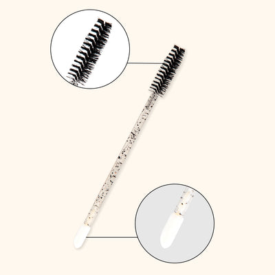 Lip Wand & Lashes Brush Duo For Eyelash Extensions 50pcs/Pack