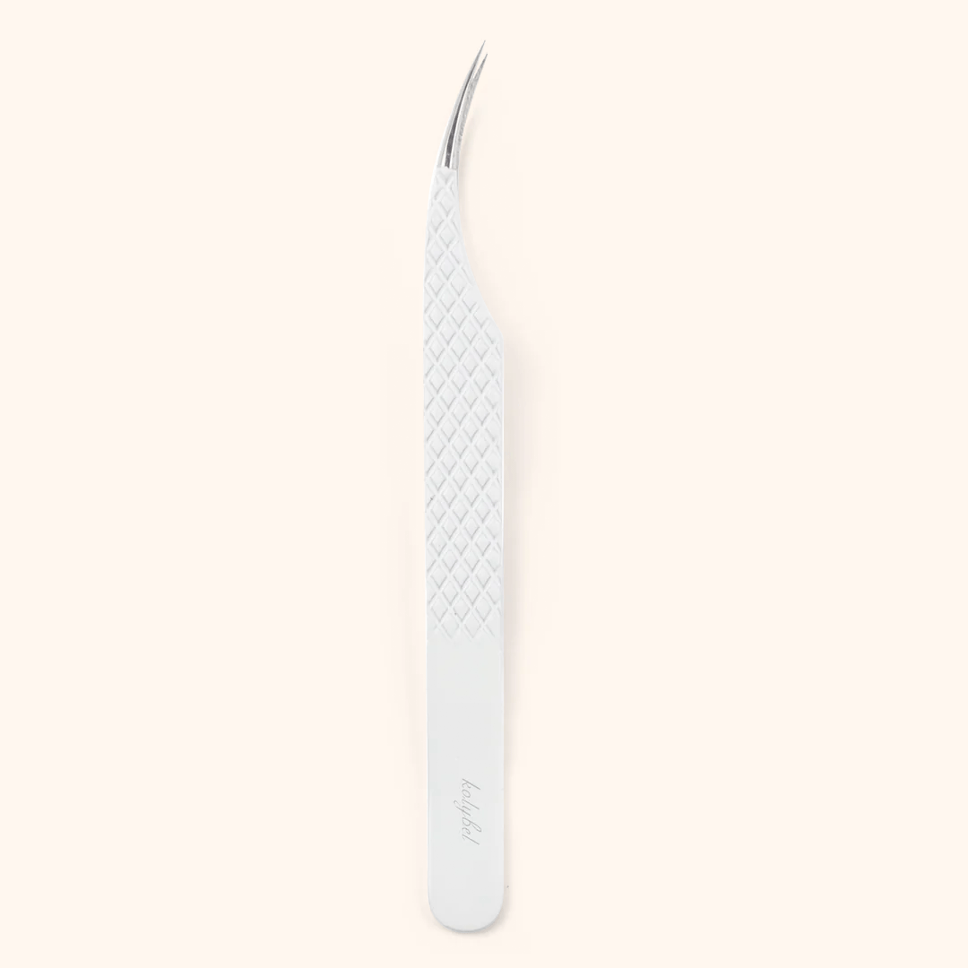 KW-06 White Tweezers For Eyelash Extension