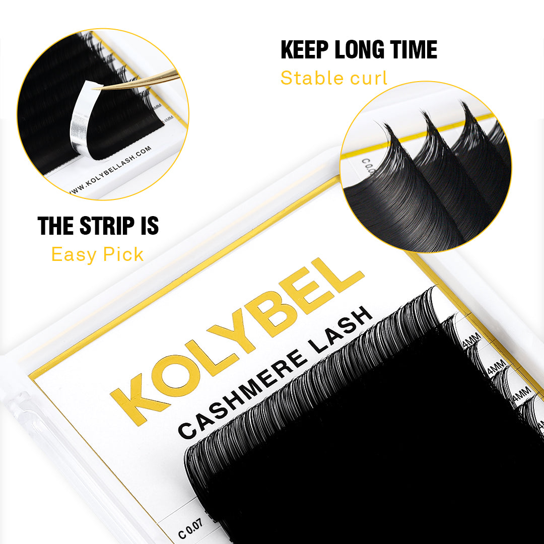 Cashmere Lash Extensions 0.07mm(16Rows)-kolybel