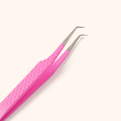 KP-02 Pink Pinzetten für die Wimpernverlängerung