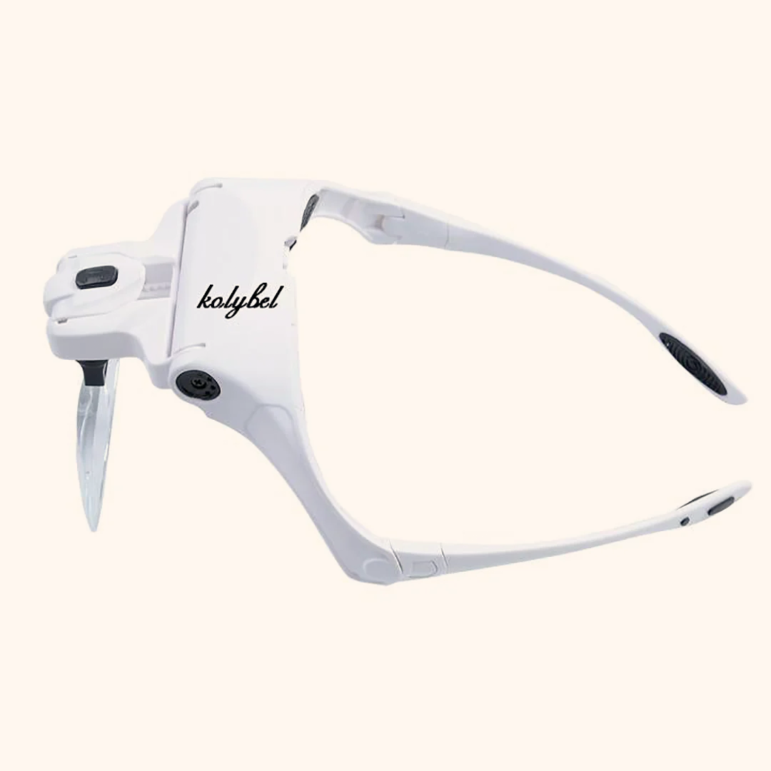 Eyelash Extensions 2 LED Light Helmet Magnifier