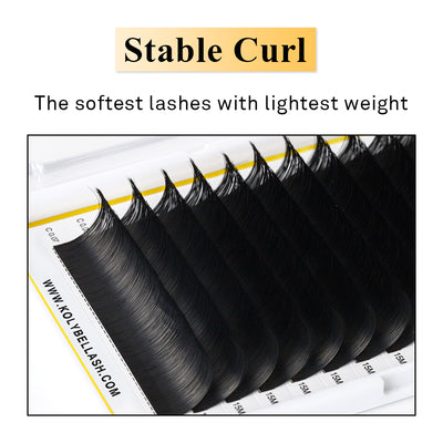 Cashmere Lash Extensions 0.07mm(16Rows)-kolybel