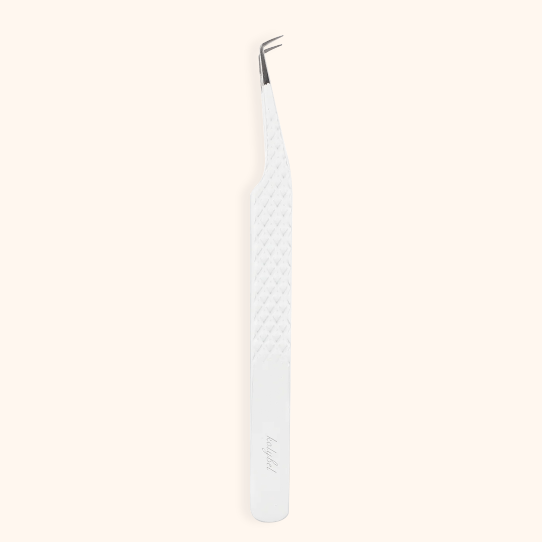 KW-04 White Tweezers For Eyelash Extension