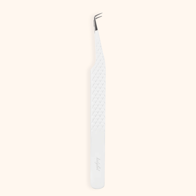 KW-04 White Tweezers For Eyelash Extension