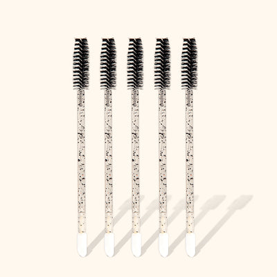 Lip Wand & Lashes Brush Duo For Eyelash Extensions 50pcs/Pack