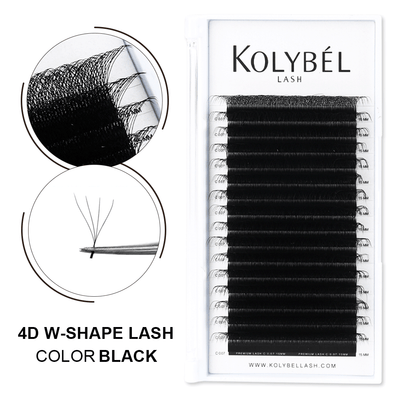 W Style 4D Premade Volume Fan Lashes (16 Rows)-kolybel