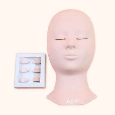 Kolybel Training Mannequin Head With  6 pcs Eyelids For Kolybel