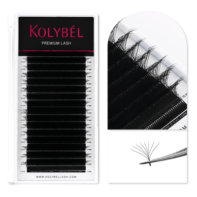 W Style 8D Premade Volume Fan Lashes (16 Rows)-kolybel