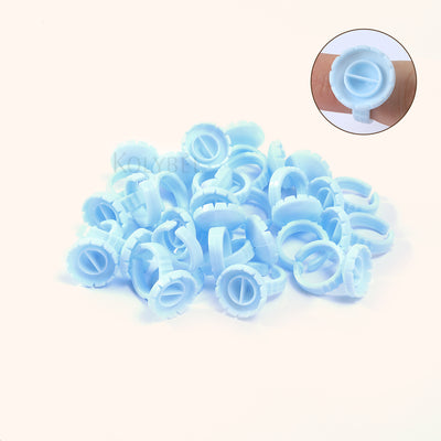 Round-shaped Disposable Glue Finger Ring Cup(100pcs)