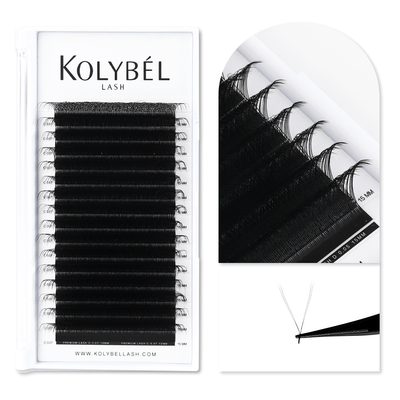 Wholesale 0.07MM YY Premade Volume Fans Eyelash Extensions (16 Rows)-kolybel