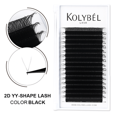 Wholesale 0.07MM YY Premade Volume Fans Eyelash Extensions (16 Rows)-kolybel