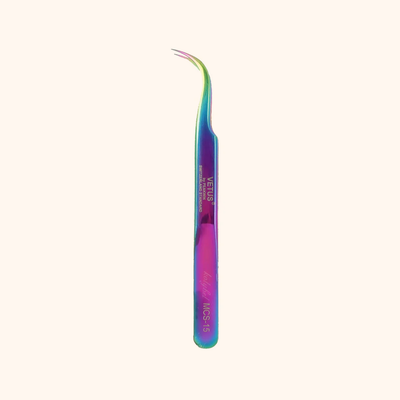 MCS-15 Eyelash Extension Nonmagnetic Tweezers (Dazzling)-kolybel