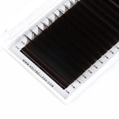 0.07MM Brown YY Premade Volume Fans Eyelash Extensions (16 Rows)