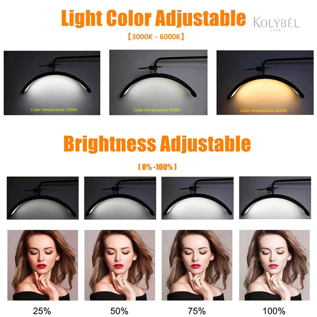 LED Moon Light Half Lamp for Eyelash Extensions