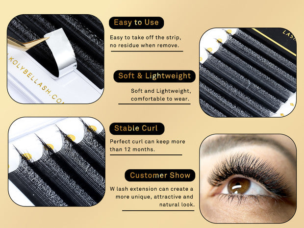 W Style 5D Premade Volume Fan Lashes (16 Rows)
